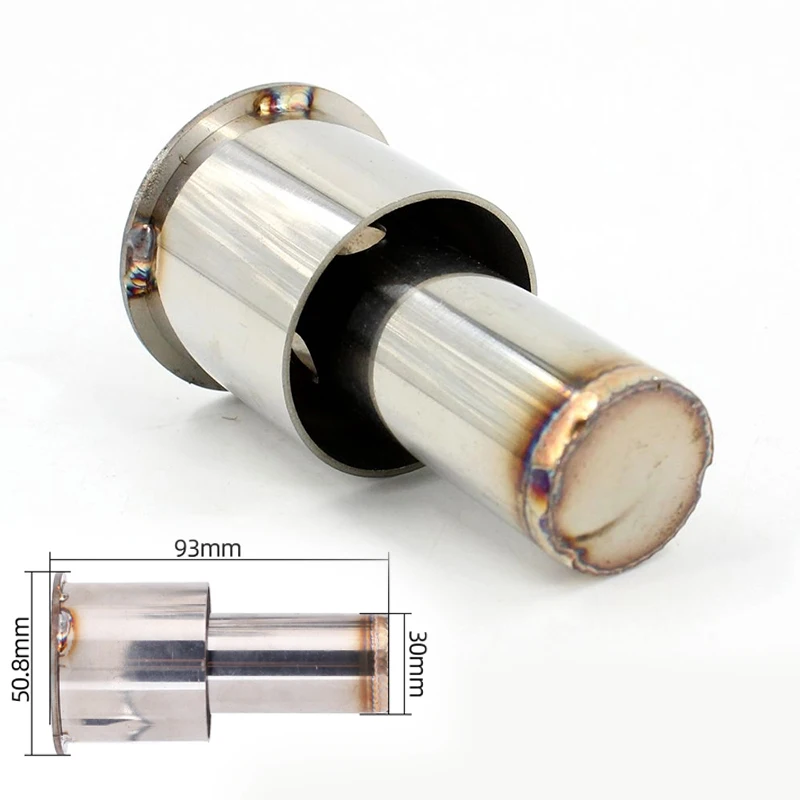 

For 51MM Motorcycle Racing Stainless Steel Exhaust Muffler Silence Silencer 2 Stroke Pipe