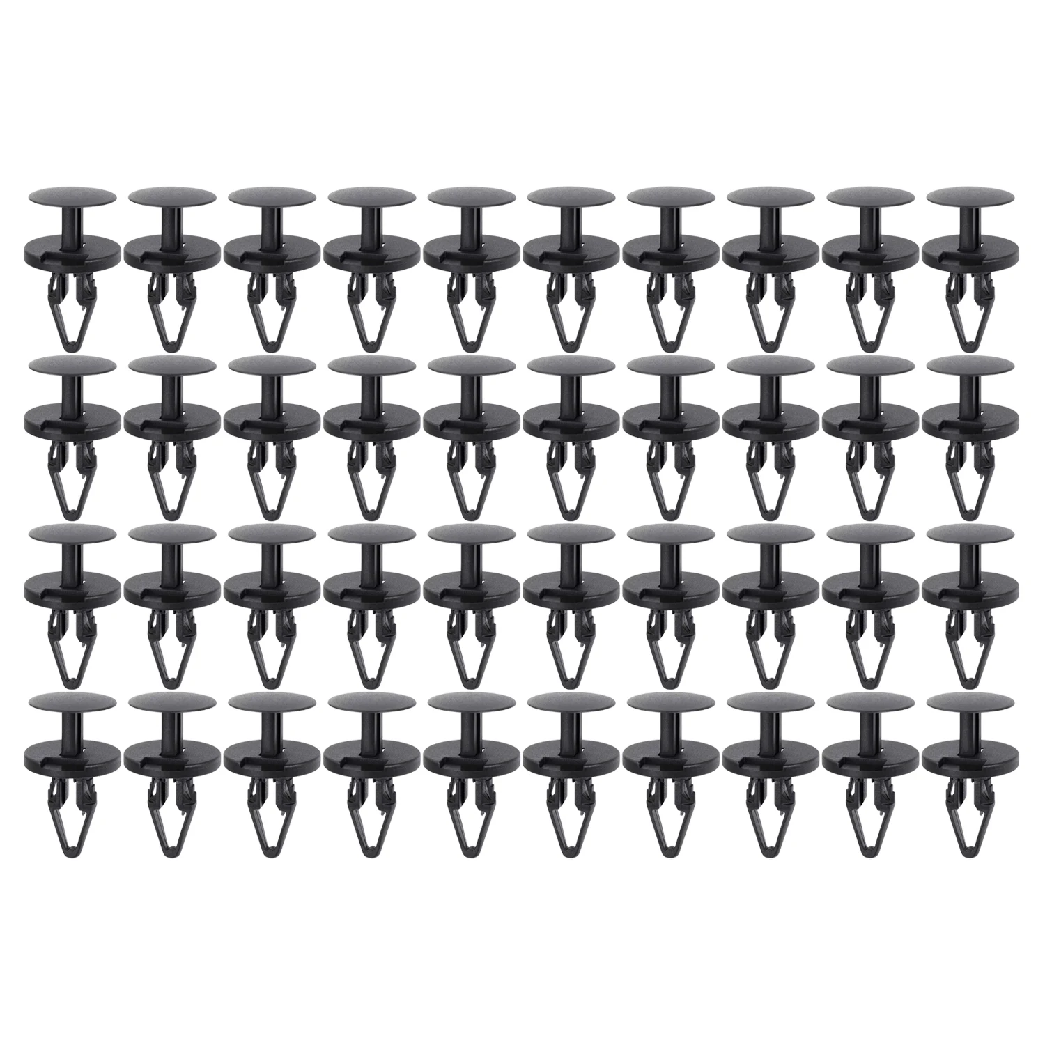 Зажимы фиксатора бампера кузова автомобиля для Ford, фиксаторы отделки панели автомобиля, зажим, сменные детали, черная пластиковая заклепка, фиксирующая пряжка