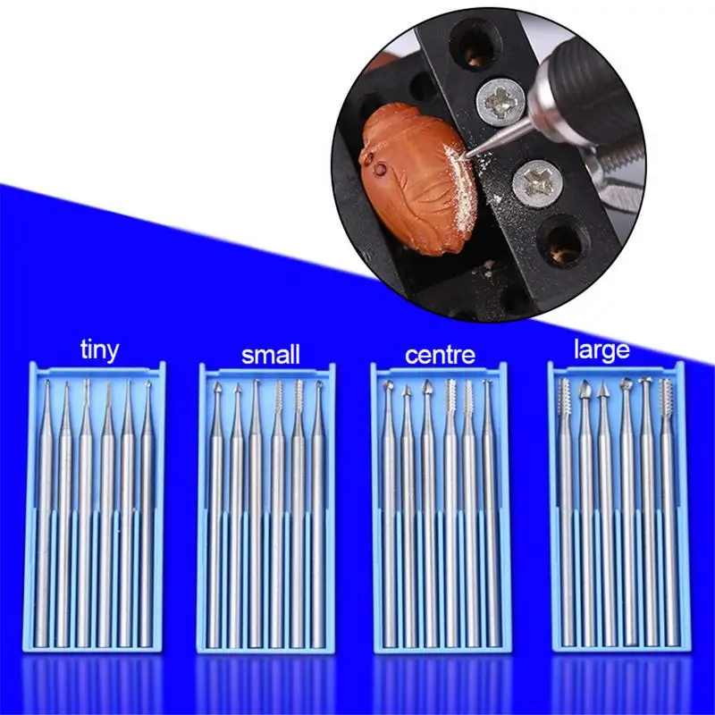 

Tungsten Steel Engraving Cutter Shank Precision Amber Knife Rotary Burrs Milling Cutter Threading Machine Olive Core Knife Tools