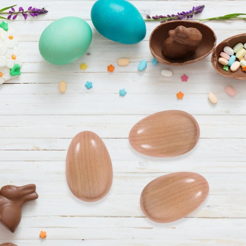 Искусственный набор 4 шт. перкуссионных ручных яиц необработанные пасхальные