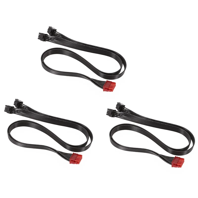 

Кабель питания для блока питания Enermax, 3 шт., кабель для модуля графического кабеля, 12-контактный, двойной PCI-E 8-контактный (6 + 2-контактный)