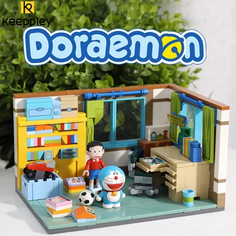 Оригинальные строительные блоки Keeppley Doraemon аниме Nobita Nobi's Room декоративная