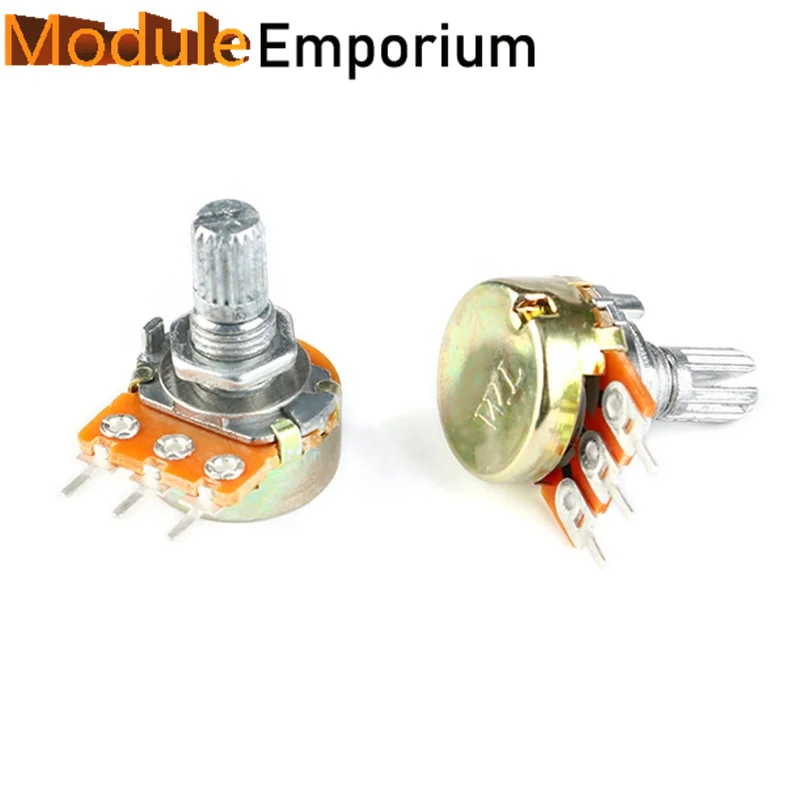 

New Potentiometer Pot WH148 B2K 2K shaft 15mm 3pin Potentiometer