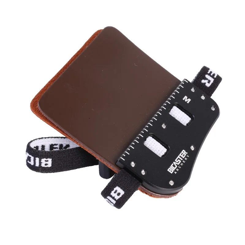 1 шт. Bicaster SP3 вкладка на палец с левой/правой воловьей кожей + алюминиевая пластина