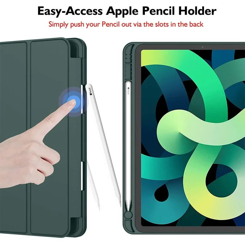 Чехол Funda Ipad Pro 12.9 Air 11 2024 10.5 10.2 С Держателем Для Карандашей Защитный Из