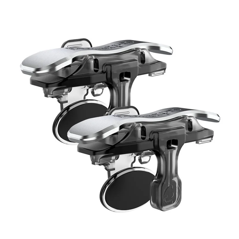 mobile pubg controller game gamepad joystick metal l1r1 free fire shooting key aim key button trigger for iphone x android phone free global shipping