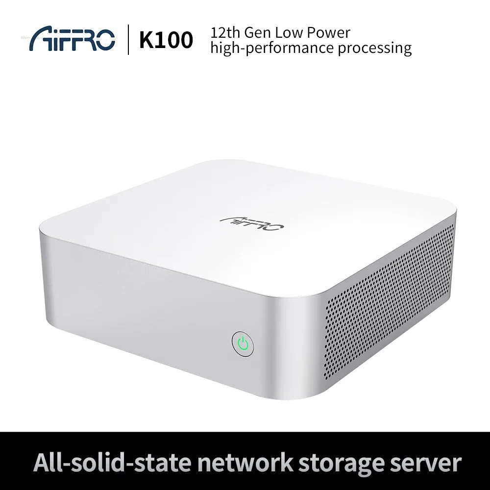 Фото Сервер Aiffro K100 NAS с процессором Intel N100 12-го поколения, полностью SSD, для частного облачного хранилища и сетевого накопителя для резервного копирования данных в домашнем офисе №1