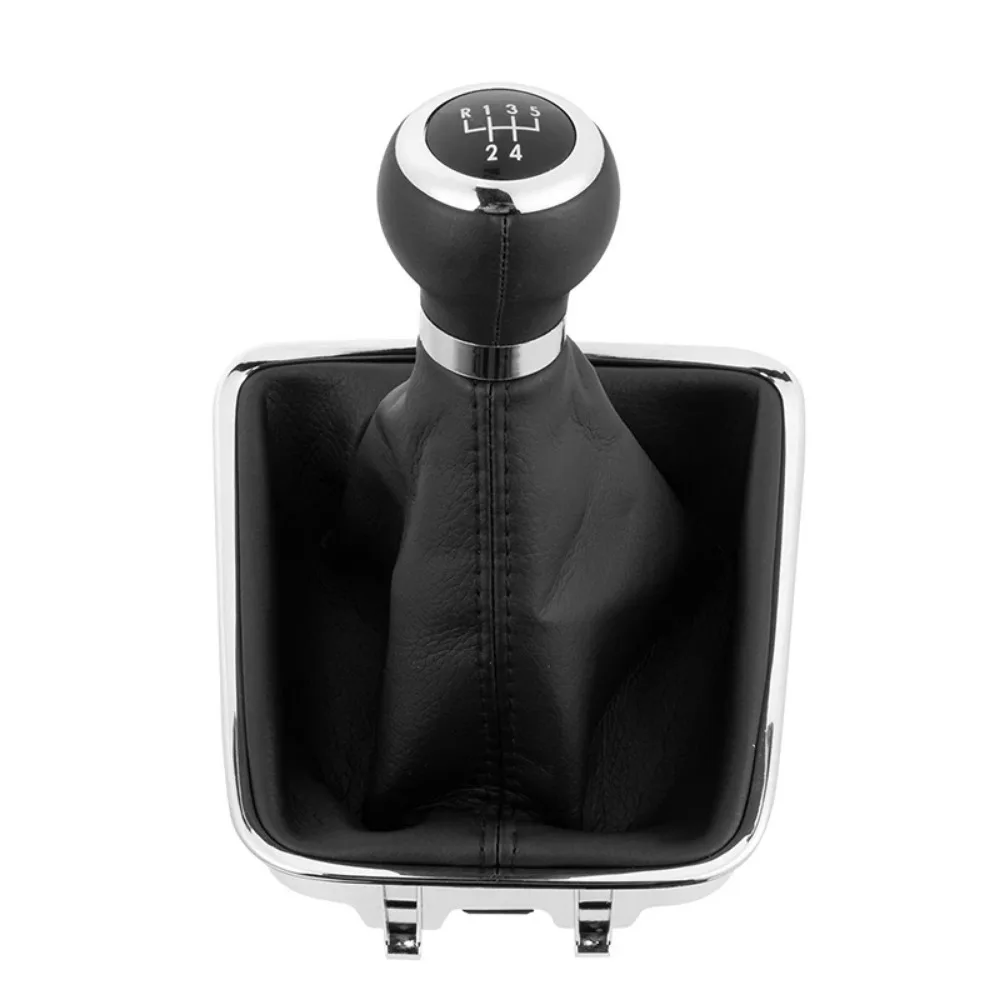 Фото Для VW Tiguan 2007 2008 2009 2010 2011 Автомобильный Стайлинг 5/6-скоростная ручка переключения передач с ботиком из искусственной кожи №2