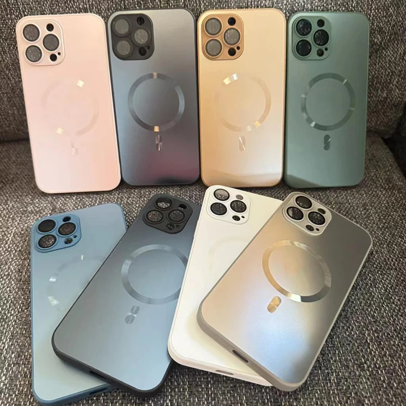 10 шт./оригинальный наноматовый чехол AG для iPhone 16 15 13 12 11 Pro Max беспроводной зарядки