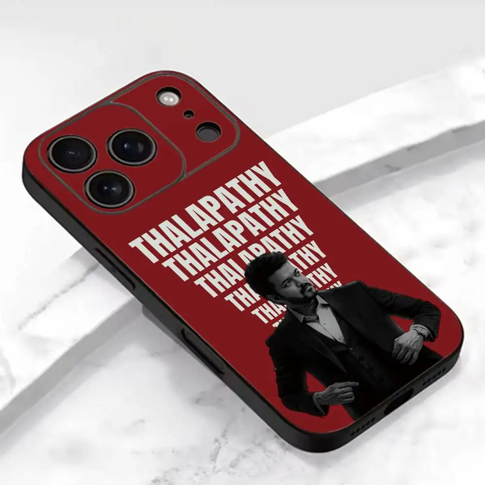 Фото Чехол для телефона T-Thalapathy V-Vijay India для iPhone 17, 16, 15, 14, 13, 12, 11 Plus, Pro Max, XS, мягкий силиконовый черный чехол №2