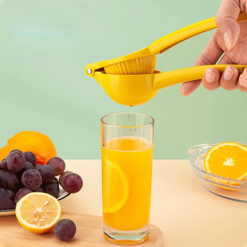 

Manual Lemon Squeezer Juicer Aluminum Alloy Hand Pressed Orange Fruit Juicer Portable Practical Kitchen Tools Mini Blender Home