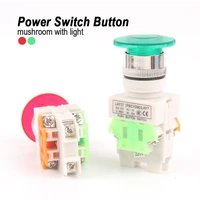 22mm lay37 10a with lamp mushroom shaped self locking self resetting button switch emergency stop knob switch equipment elevator