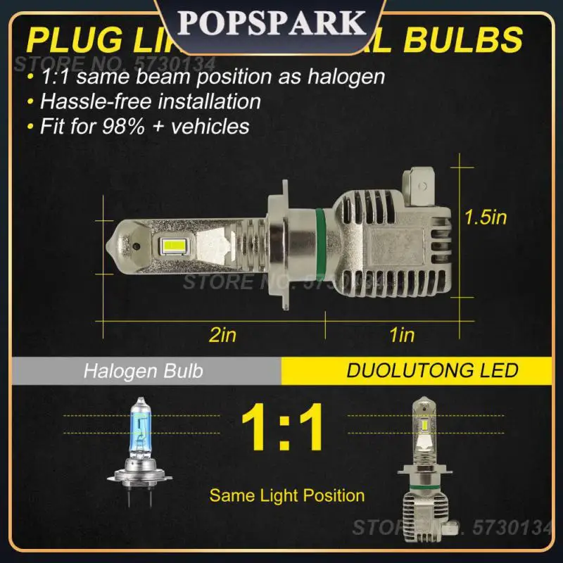 

Сверхъяркие Светодиодные Автомобильные лампы 6000k, высокотемпературные автомобильные лампы, взрывозащищенные автомобильные принадлежност...