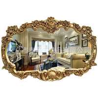 vintage vanity round table wall mirror bathroom house floor livingroom makeup mirror decoration home spiegel cosmetic mirror