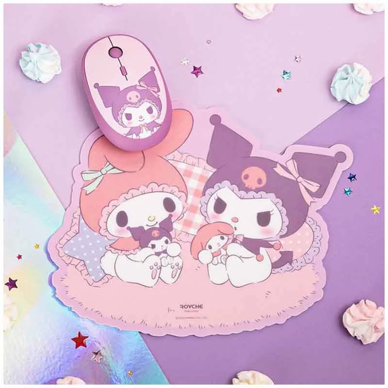 

Sanrioed Anime Cartoon Kuromi My Melody Pvc Non Slip Gaming Mouse Pad Kawaii Cute School Office Supplies Mouse Mat 25X20cm