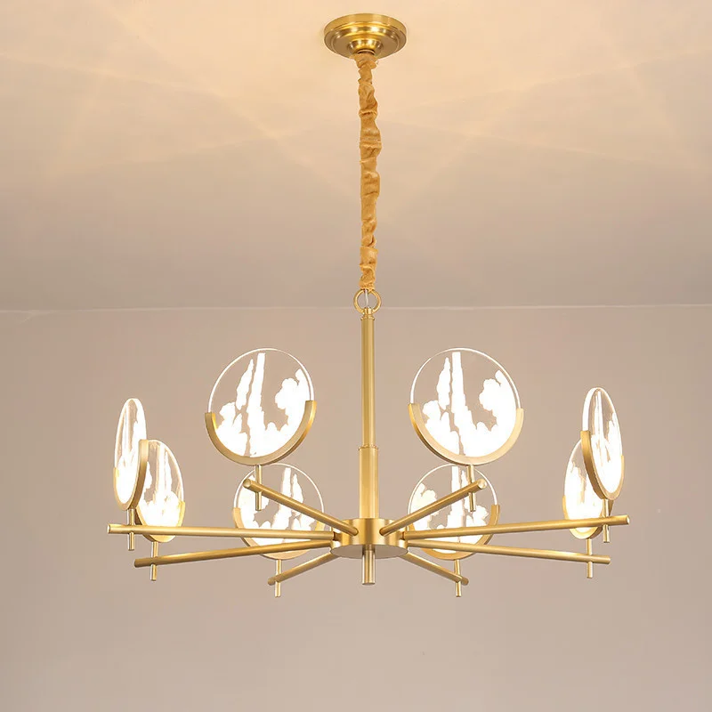 

lighting dining room chandelier spider retro pendant light round iron chandelier led design lamp lustre suspension