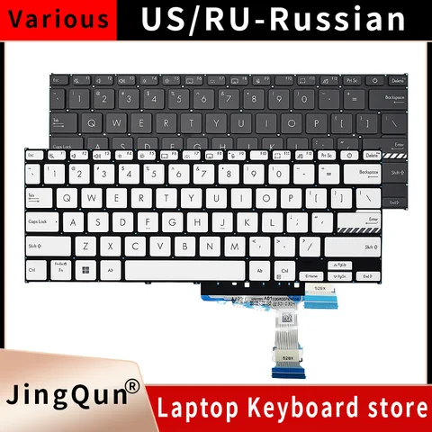 NEW US/RU Russian Backlit Laptop Keyboard For Asus VivoBook F1402 M1403 X1403Z ADOL14Z X1403V X1403VA X1404V X1404Z