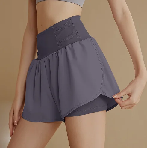 High Waist Pocket Yoga Sport Short Workout Outdoor Leggings Fitness Spandex Pants Hot Pants Gym Sports Shorts for Women