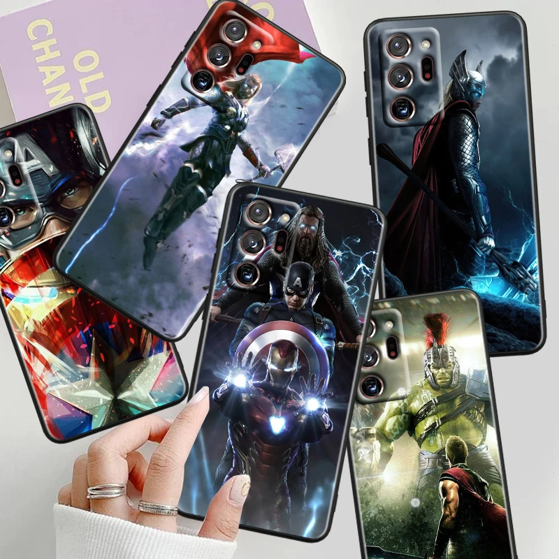 Мстители Капитан Америка Тор для Samsung Note 20 10 Ultra Plus A31 A14 A12 A70 A34 A25 A04 A05 A15 A24 цвет