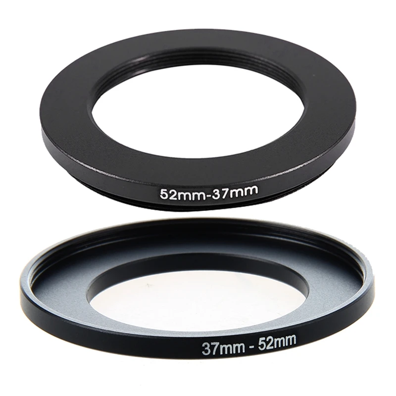 

Top Deals 52Mm-37Mm 52Mm To 37Mm Black Step Down Ring Adapter For Camera & Camera Lens Filter Step Up Ring 37Mm To 52Mm Adapter