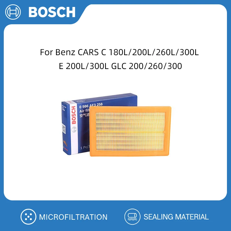 Воздушный фильтр BOSCH для Benz CARS C 180L/200L/260L/300L E 200L/300L GLC 200/260/300 A2740940104 2740940104