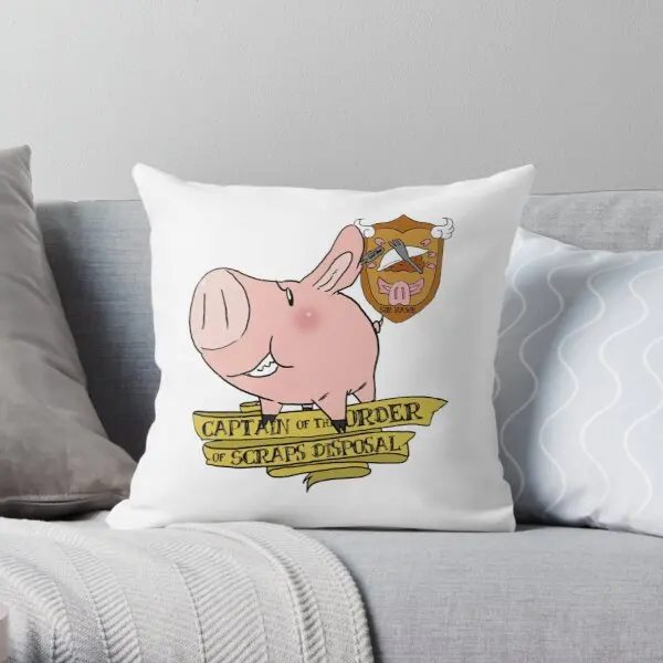 

Sir Hawk Captain Of Scraps Disposal Printing Throw Pillow Cover Throw Soft Cushion Decor Anime Bed Sofa Pillows not include