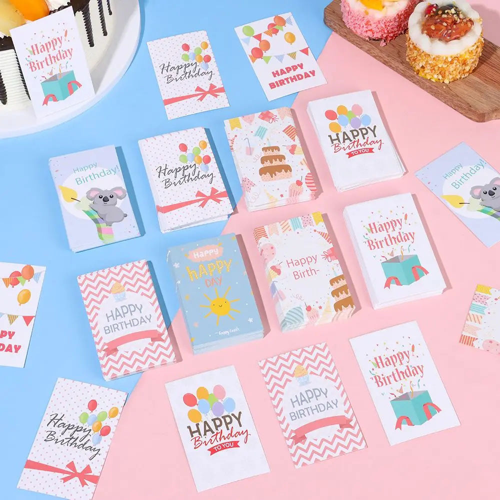 

2023 Новинка 30 шт. открытка на день рождения Детская открытка на день рождения открытки-приглашения пустые открытки 9x5,4 см