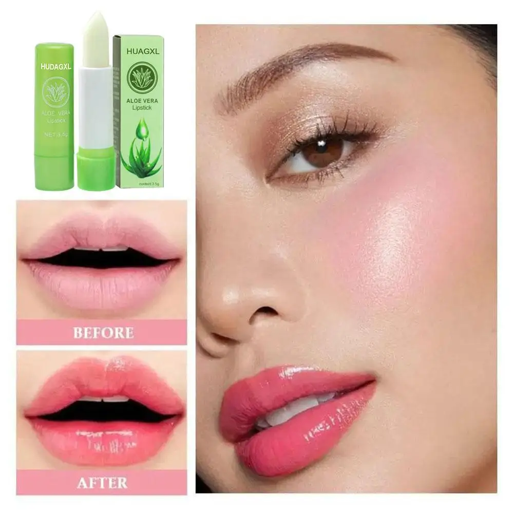 

3.5g Moisture Lip Balm Long-Lasting Natural Aloe Vera Lipstick Mood Color Lasting Changing Anti Crack Lipcare Products