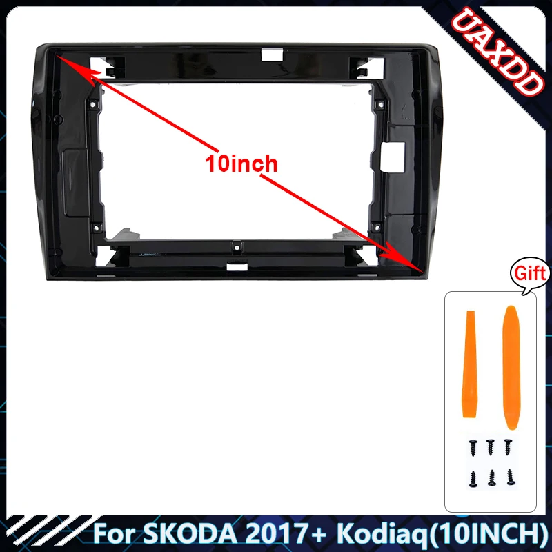 

Автомобильный радиоприемник рамка для SKODA 2017 Kodiaq 10,1 дюйма 2DIN стерео панель жгут проводов шнур питания кабель Canbus