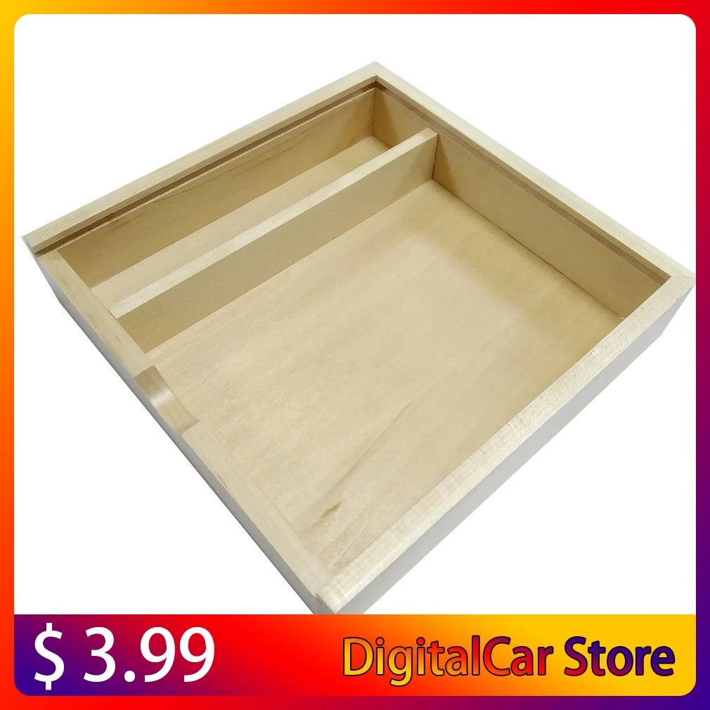 

180x180x50mm Fashion Maple/Walnut Wood Photo Unique Album Box Creative Collection Box DIY Wedding Memory Dropship