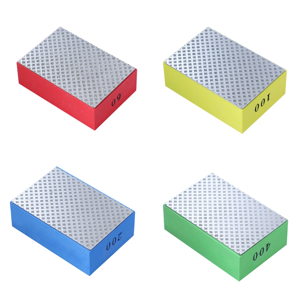 

Diamond Hand Polishing Pad Professional Hand Grinding Block for Stone Glass Abrasive Pad for Glass Burr Trimming