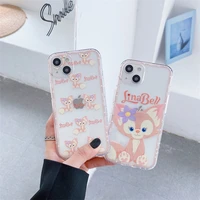 bandai cute little fox lina bell phone case for iphone 13 12 11 pro max xs xr x xsmax 8 7 plus high quality cover