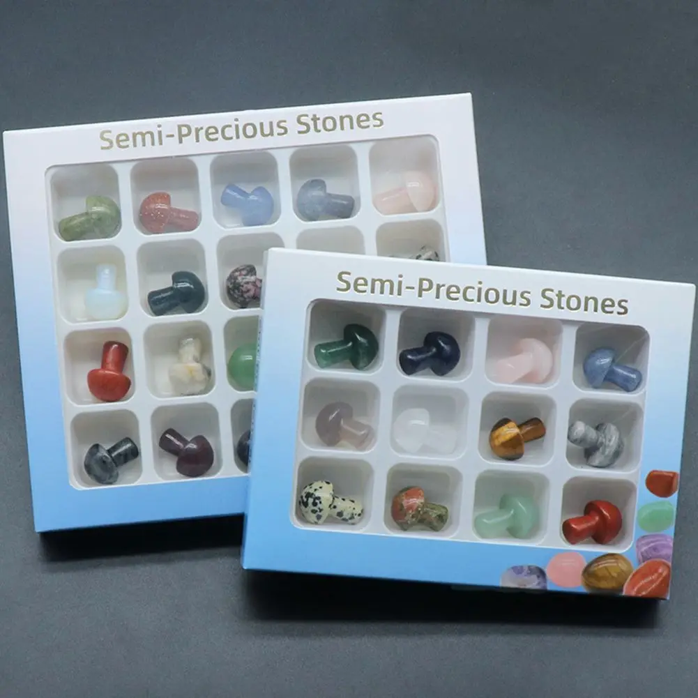 

Кристаллы и камень, оптовая продажа, 12 шт./партия, мини-грибы 2 см в коробке, DIY, микро-ландшафт, Мори, ландшафтный сад, фотоальбом