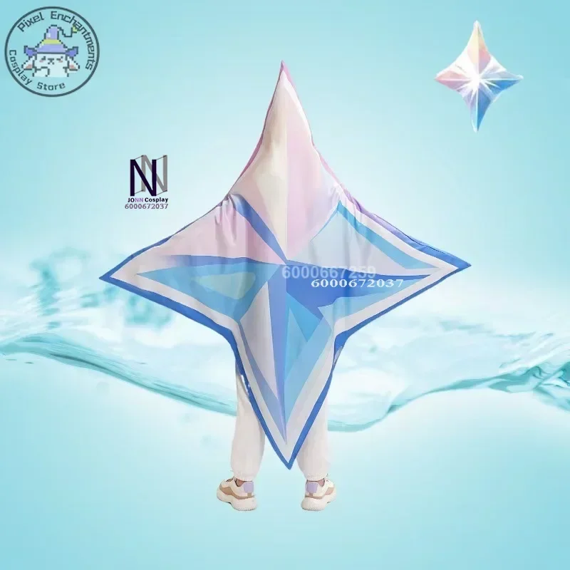 Genshin Impact Game для взрослых и детей Primogems карнавальный костюм с пентаграммой