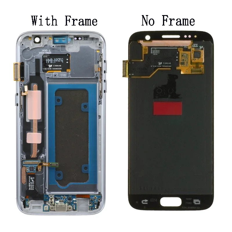 ЖК-дисплей 5 1 ɻurn-shadow SUPER AMOLED для Samsung S7 дисплей с рамкой G930 G930F ЖК-экран