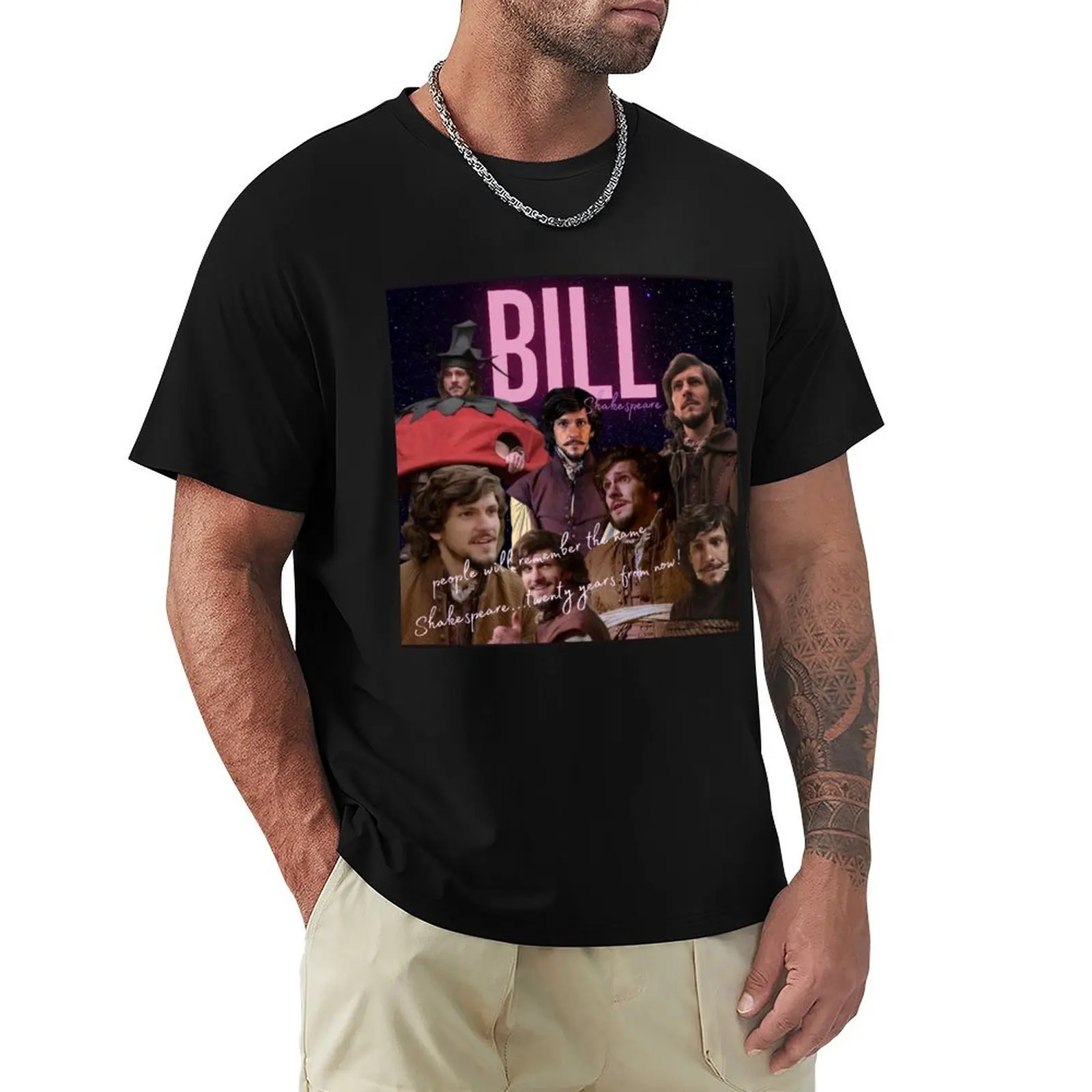 Футболка Bill (William) Shakespeare - (2015) с аниме футболка на заказ эстетичная одежда простые