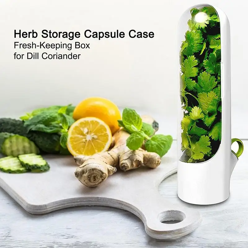 

Vegetable Storage Bottle Cilantro Containers Box Vegetable Preservation Bottle For Cilantro Mint Parsley Asparagus For Fridge