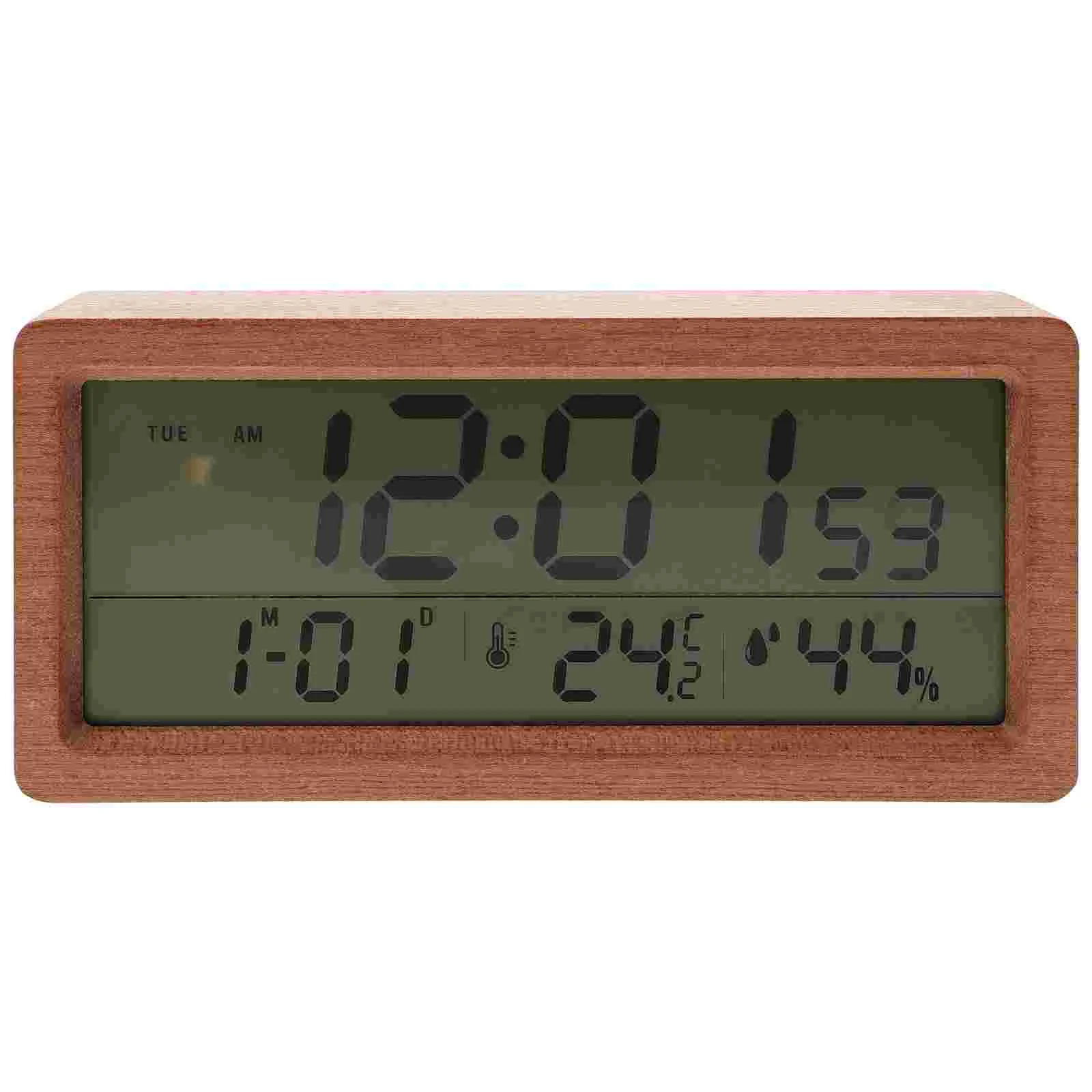 

Anti-Snooze Clock Digital Alarm Clock Wooden Clock Small Bedside Clock