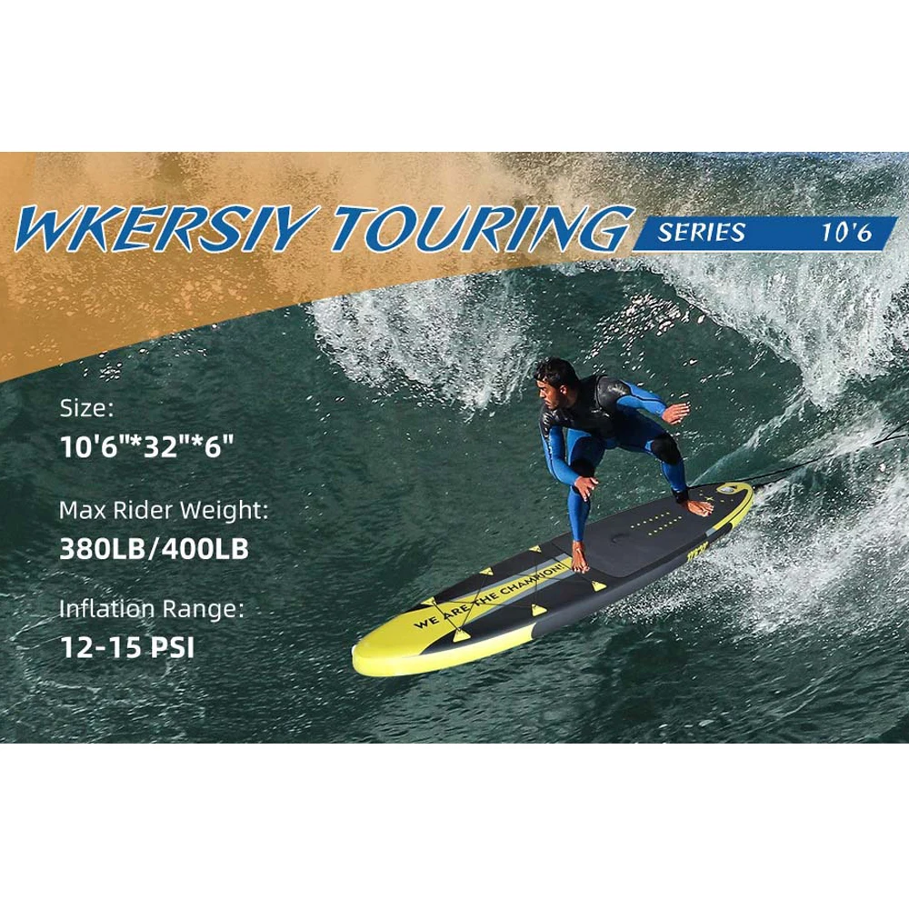 

Thicken PVC Inflatable Stand Up Surfboard Seaside Beach Water-skiing Surfboard Pulp Board Water Sports Surfing Paddle Board