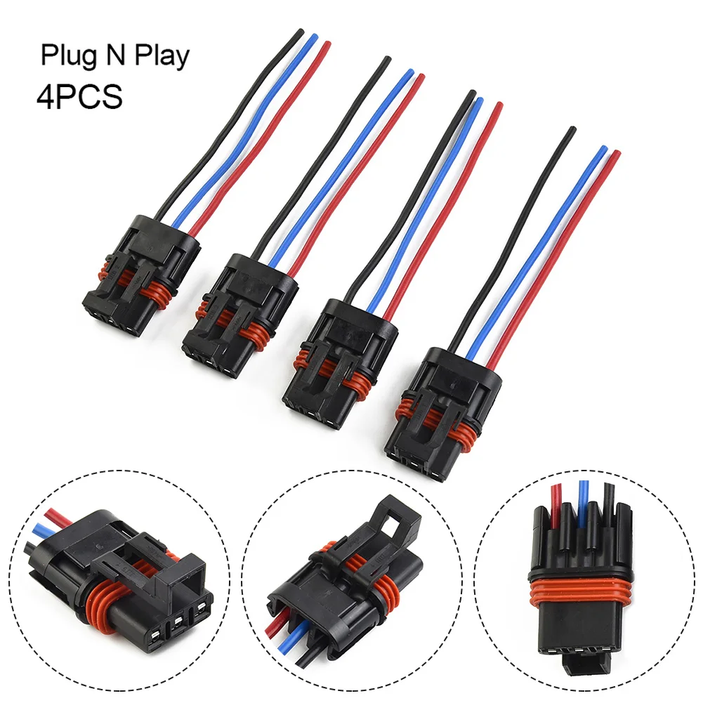 

4Pcs/Set Pulse Power Bus Bar Plug Pigtail Wire Plug Connector For Polaris RZR PRO XP XP4 Easy To Plug And Play Wire