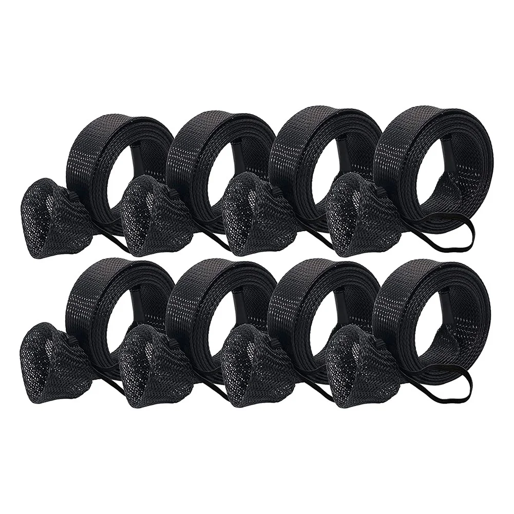 

8Pcs Fishing Rod Sleeve,Fishing Rod Socks,Casting/Spinning Fishing Rod Cover,PET Mesh Rod Protector Pole Gloves