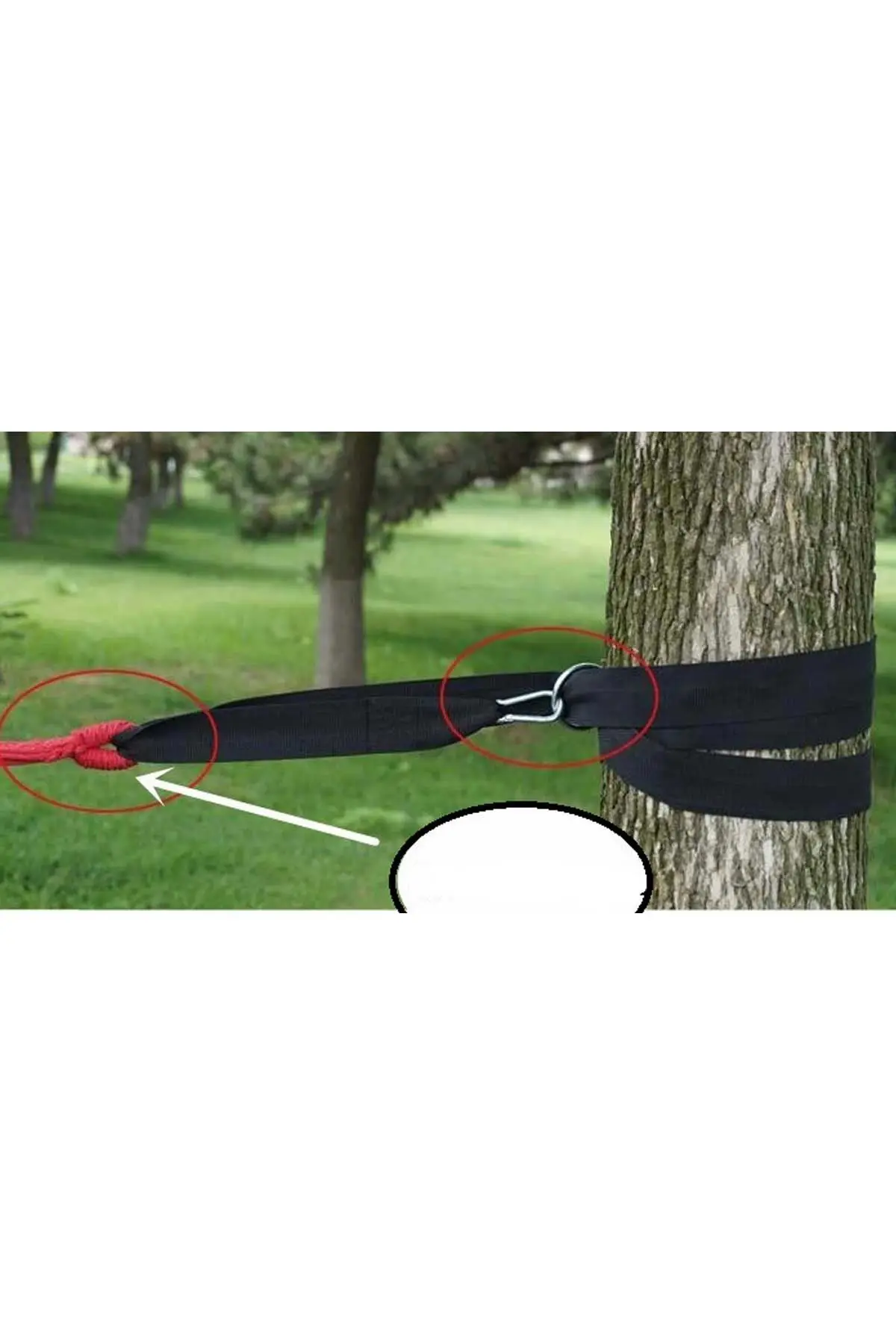 

Black Bundera Rope Hammock Swing Carrier Hanging Belt