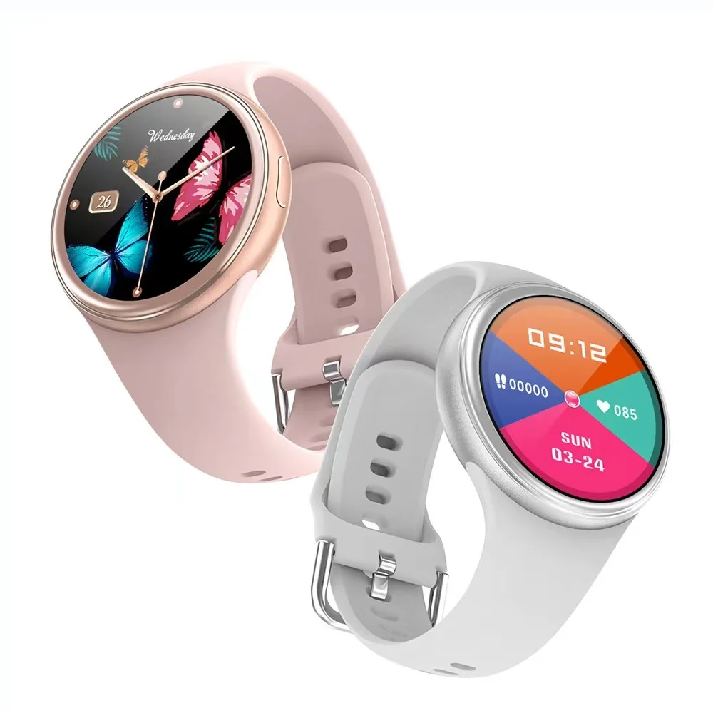

Fashion Women Smart Watch 2023 Rose Gold Smartwatch Call Whatsapp Notification Waterproof IP68 Custom Watchface Fitness Tracker