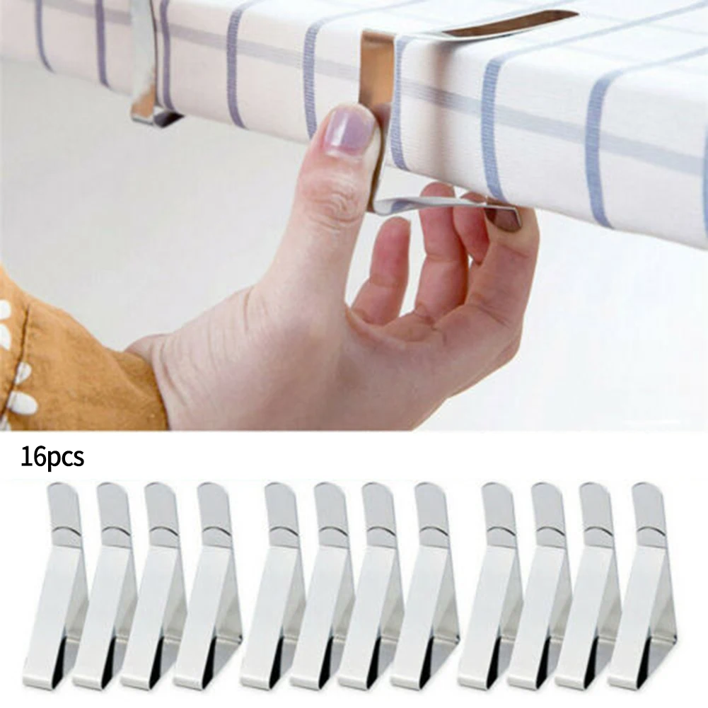 

Wedding Clips Stainless Quality Clamps Picnic Cover Pegs Table For Steel Cloth Metal Tablecloth Clamps Prom Anti-slip