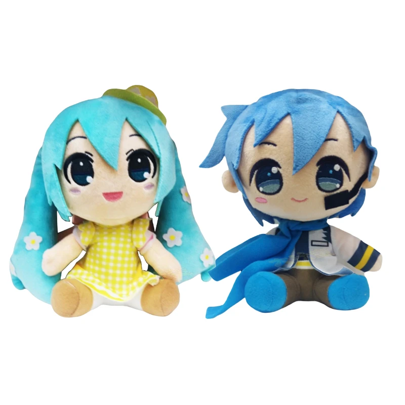 

20cm Japan Anime Hatsune Miku Plush Stuffed Toys Kaito Cartoon Figure Cute Dolls Children's Birthday Gifts Kawaii Xmas Decor