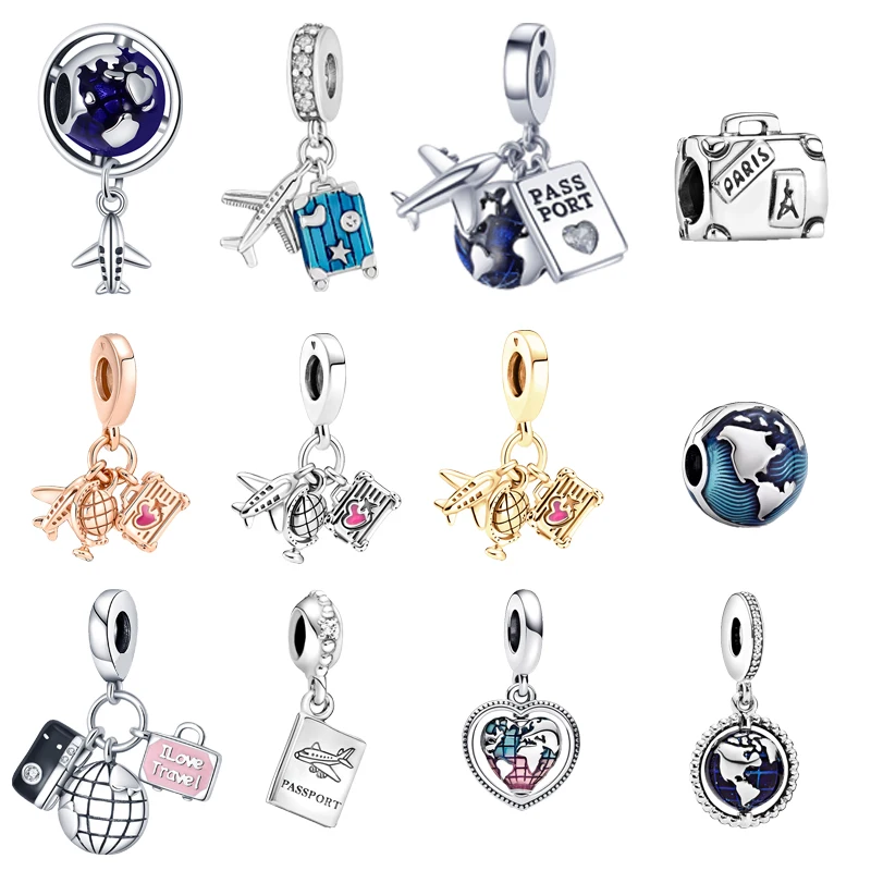 Лидер продаж подлинные изысканные туристические круглые бусины с подвесками в