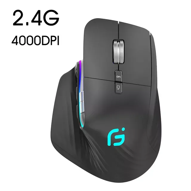 

Wireless Gaming Mouse Bluetooth Mouse Rechargeable Colorful lights Ergonomic Mouse For PC Laptop