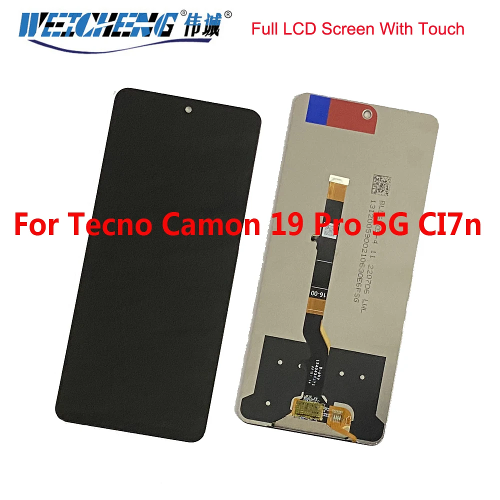 

ЖК-дисплей с сенсорным экраном и дигитайзером для Tecno Camon 19 Pro 5G CI7n LCD Camon 19 Pro 5G CI7n LCD Sensor