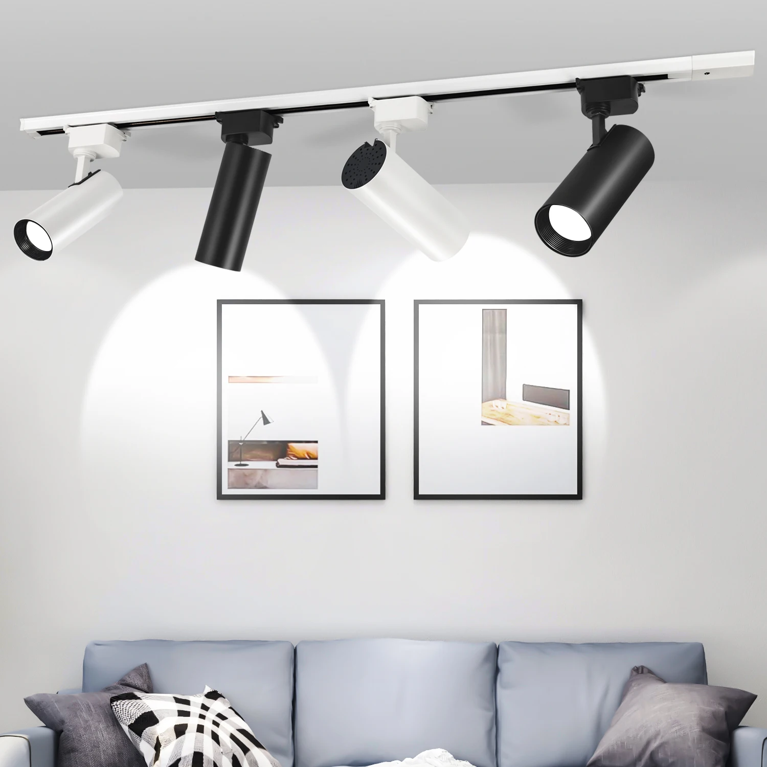 LED Track Light 10W 20W 30W 40W COB Ceiling Track lights Rai