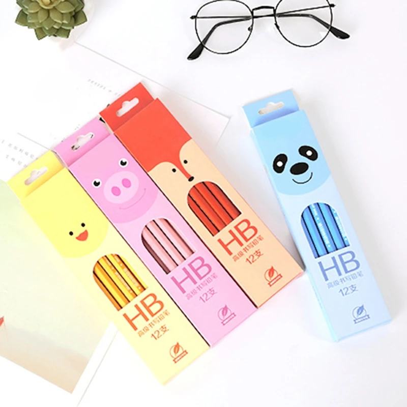 

12 шт./набор, деревянные карандаши для скетчей